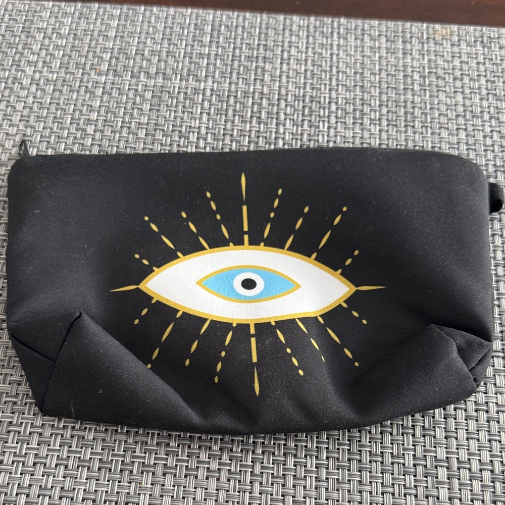 Black Pouch with Eye Design